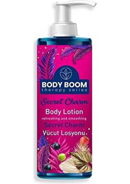 Body Boom Secret Charm Vücut Losyonu Yoğun Nemlendirici Etki 200 ML Tüm Cilt Tipleri İçin fırsatları