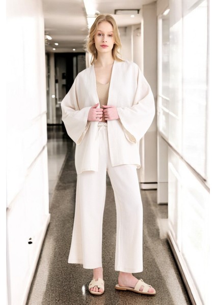 Yazlık Salaş Kimono Keten Takım fırsatları