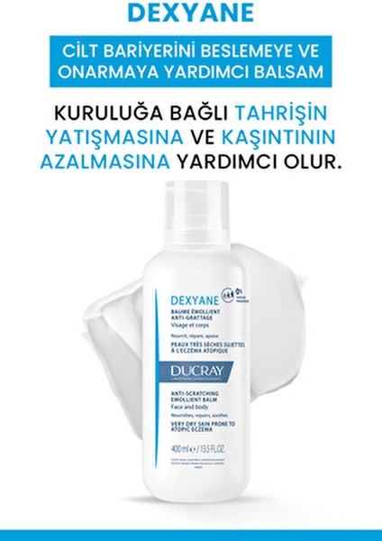 Dexyane Nemlendirici Balm Çok Kuru Ciltler İçin 400 ml Yüz ve Vücut Kullanımı modelleri