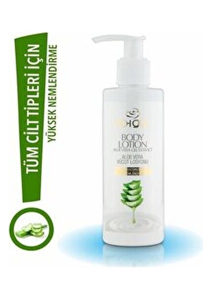 Aloe Vera Vücut Losyonu Yoğun Nemlendirme Etkisiyle 200 ml Tüm Cilt Tiplerine Uygun