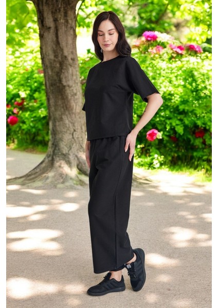 Yazlık Kısa Kol Alt Üst Ikili Keten Takım modelleri