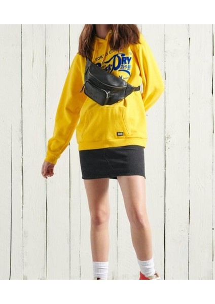 Sweatshirt, Kapüşonlu Sweatshirt, Sınırlı Sayıda Grafik Büyük Boy Kapüşonlu Sweatshirt, Sarı- Lacivert Sweatshirt fırsatları