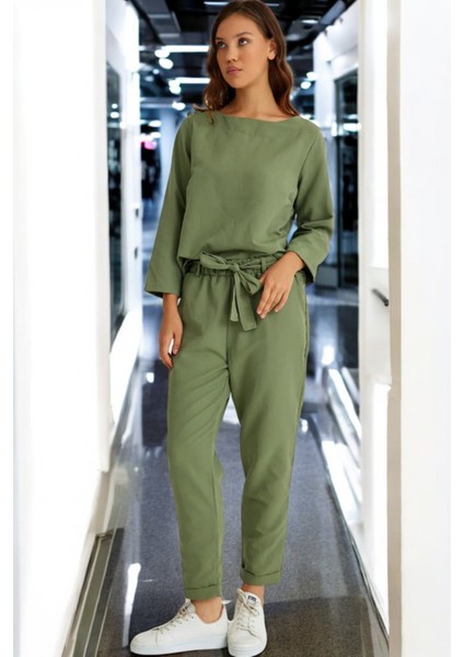 Yazlık Kemerli Alt Üst Keten Takım fiyatları