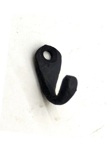 Antika Tarz Dekoratif Pirinç Tekli Mini Askı - 27X11 Mm, Oksit ( Lisinya )