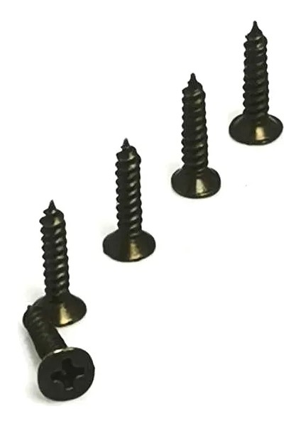 Klips, Menteşe, Ayak, Ağaç, Sunta Vidası 3X13 mm - Siyah 100 Adet ( Lisinya )