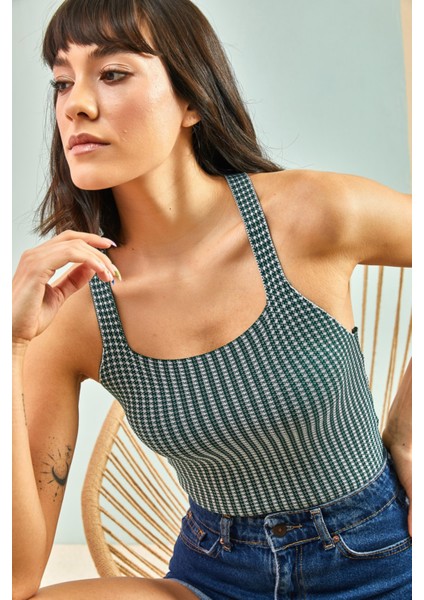 Kadın Çapraz Askılı Triko Bluz fiyatları