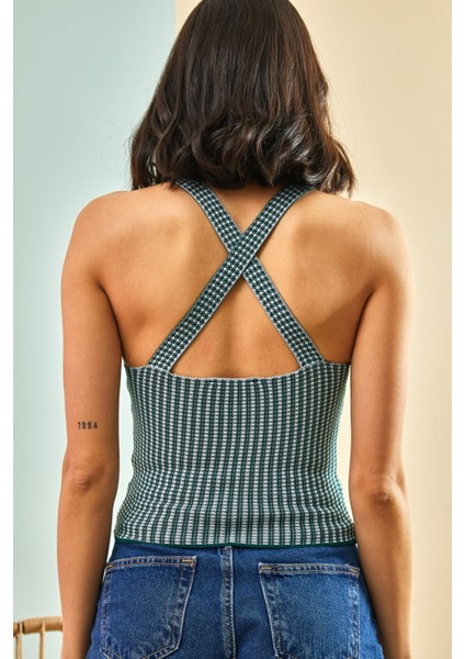 Kadın Çapraz Askılı Triko Bluz modelleri