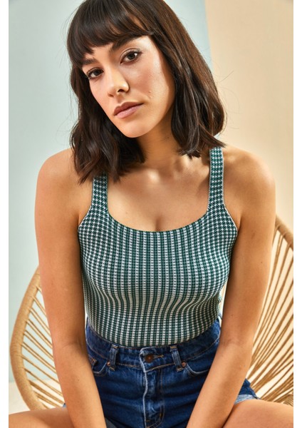 Kadın Çapraz Askılı Triko Bluz fırsatları