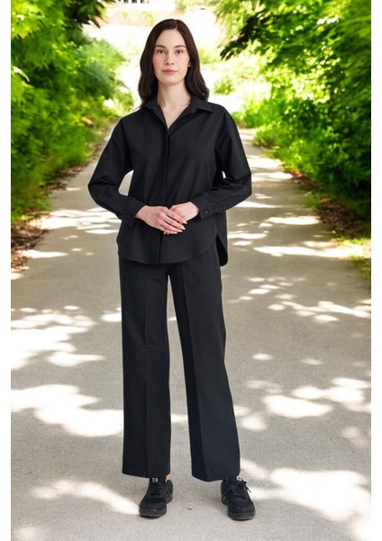 Yazlık Gömlek Pantolon Ikili Keten Takım modelleri