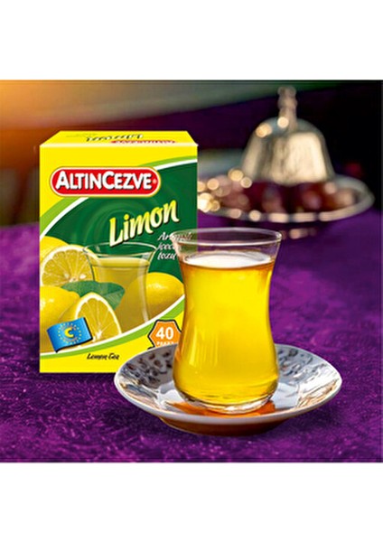 Limon Aromalı İçecek Tozu 40 Adet Tek Kullanımlık 1.5 gr Pratik Hazırlama fırsatları