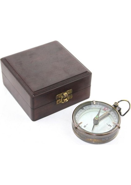 Ahşap Kutulu Pirinç Pusula Model 10 modelleri