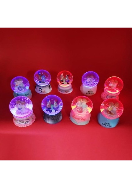 Dekoratif Mini Boy Sevgililer Kar Küresi modelleri
