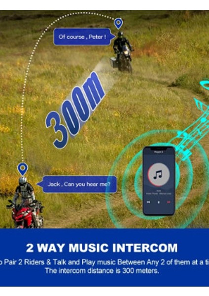 Y10 2x Motosiklet Kask Intercom Çift Eşleşme Rgb Işıklı Bluetooth Kulaklık 5,3 - Lisinya fırsatları