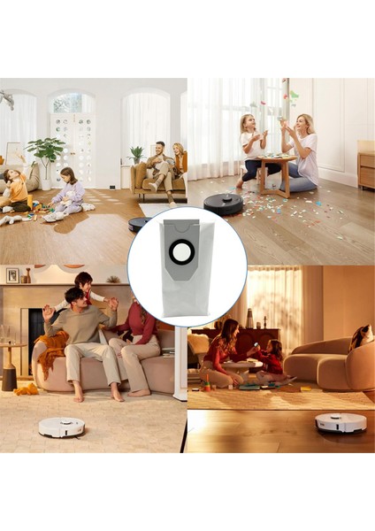 Meida V12 Robot Süpürge Toz Torbası Yedek Parçaları Için 6 Adet Dokumasız Çöp Toz Torbası (Yurt Dışından) fırsatları