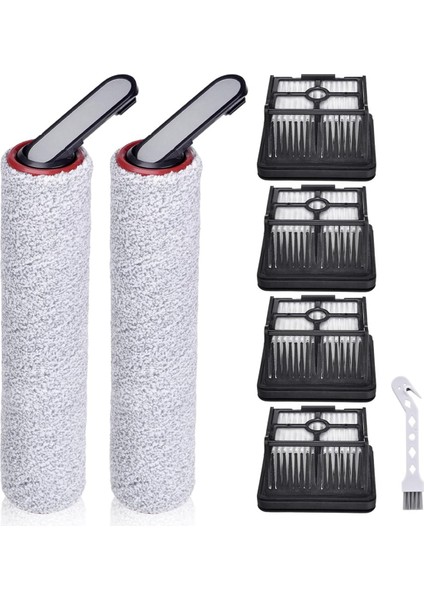 Dreame H12 Pro Için 7 Adet Yedek Fırça Silindiri ve Hepa Filtre (Yurt Dışından)