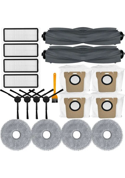 Dreame Bot L20 Ultra L30 ULTRA/X20 Pro Ana Fırça Yan Fırça Paspas Bezi Hepa Filtre Toz Torbaları Yedek Parçaları (Yurt Dışından)
