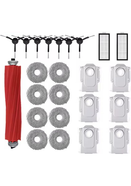 Roborock Q Revo Maxv/q Revo S/q Revo Pro Ana Yan Fırça Için 1 Set (Yurt Dışından)