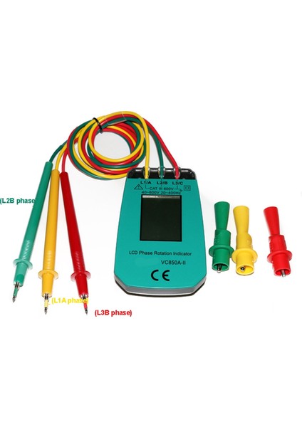 Fazlı Test Cihazı Dijital Faz Göstergesi Dedektörü LED Faz Sırası Ölçer Voltaj Test Cihazı 40V-600V Ac (Yurt Dışından) modelleri