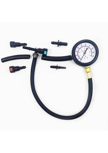 Otomobil Yakıt Sistemi Benzin Basınç Ölçer Motosiklet Araba Basınç Test Cihazı 0-100PSI 6.3/ 7.89/ 9.49 Valfli (Yurt Dışından) indirimleri