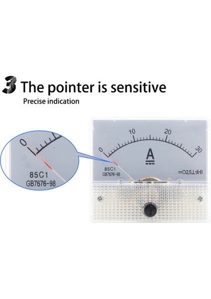 85C1-DC 30A Dc Voltmetre Işaretçi Kafalı Analog Ampermetre Panel Metre (Yurt Dışından) fırsatları