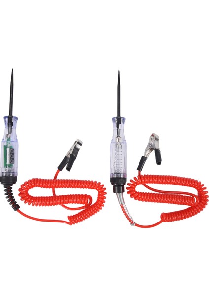 Test Işığı 2 Adet, 6V-24V Dc Araç Devre Test Cihazı Işığı ve Dijital LCD Araç Elektrik Test Cihazı Otomatik Voltaj Süreklilik Testi (Yurt Dışından)