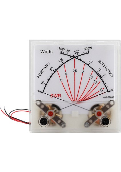 Güç Ölçer Verici Vu Metre Kafası Arka Aydınlatmalı Radyo Istasyonu Pmma Kapak Swr Siyah Ileri 300W Yansıyan 60W (Yurt Dışından)