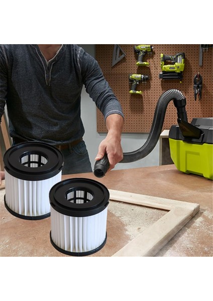 Ryobi 18V One+ Islak/kuru Elektrikli Süpürgeler PCL733, PCL734, P3240 Için 2'li Paket Yıkanabilir Hepa Filtre Yedeği (Yurt Dışından) modelleri