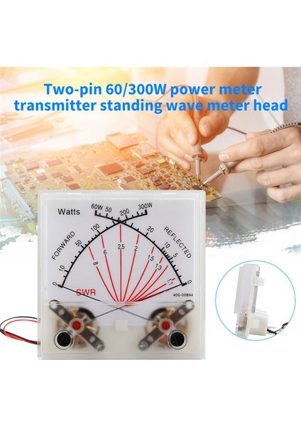 Güç Ölçer Verici Vu Metre Kafası Arka Aydınlatmalı Radyo Istasyonu Pmma Kapak Swr Siyah Ileri 300W Yansıyan 60W (Yurt Dışından) fırsatları