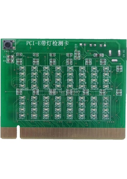 Anakart Için Pcı-E 16X 8x Pcı Express Slot Test Cihazı Kartı Işık Test Cihazı ile Güney Köprüsü Kısa Veya Açık Pcı-E'yi Tespit Edin (Yurt Dışından)