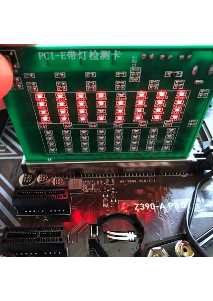 Anakart Için Pcı-E 16X 8x Pcı Express Slot Test Cihazı Kartı Işık Test Cihazı ile Güney Köprüsü Kısa Veya Açık Pcı-E'yi Tespit Edin (Yurt Dışından) modelleri