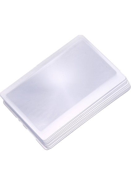 10X Cep Büyüteci / Büyüteç Harita / Büyüteç / Okuma Yardımcısı Kredi Kartı Formatı 3 Kat Yakınlaştırma Şeffaf (Yurt Dışından) modelleri