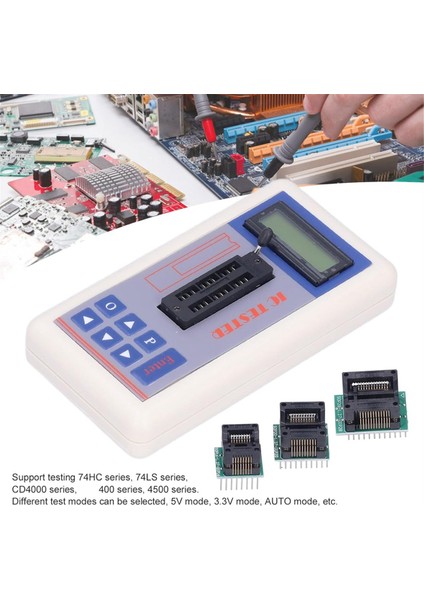 Entegre Devre Test Cihazı, Ic Transistör Kapasitör Test Cihazı, Diyot Kontrol Dedektörü, 5V 3.3V Otomatik Modlu, B (Yurt Dışından) fiyatları