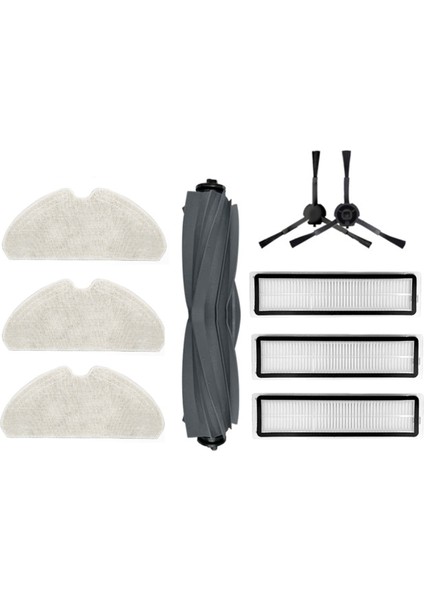 Xiaomi Dreame D10S / D10S Pro Robot Süpürge Yedek Parçaları Için 9 Adet Ana Yan Fırça Filtresi Paspas Bezi (Yurt Dışından)