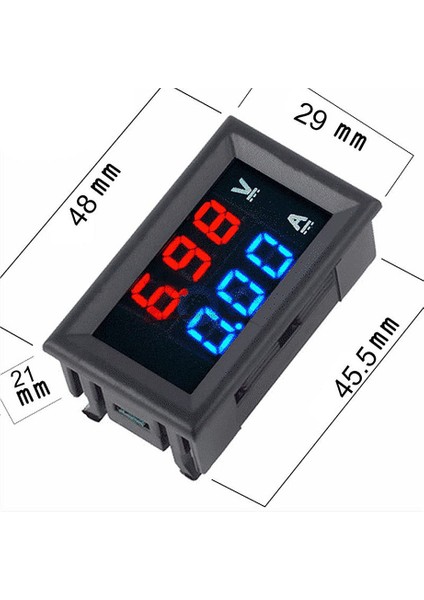 2 Adet 0,28 Inç Dijital Volt Amper Voltmetre Ampermetre Metre Dc 100V 50A 3 Bit Gerilim Akım Test Cihazı 50A 75MV Şantlı (Yurt Dışından) indirimleri