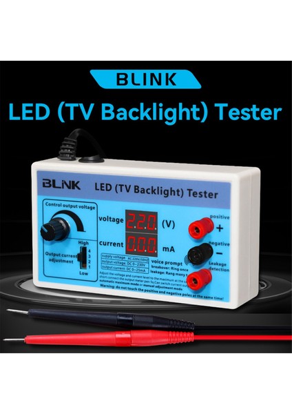 Bınk Tv Arka Aydınlatma Test Cihazı 0-230V Çıkışlı Çok Amaçlı LED Lamba Şeridi Boncuk Testi Ölçüm Muayene Aracı Abd Fişi (Yurt Dışından) indirimleri