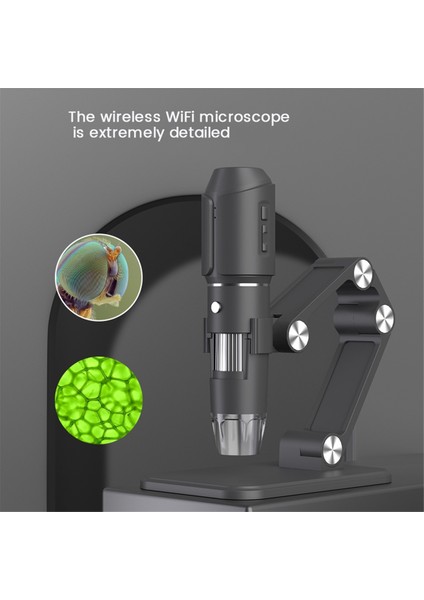 Kablosuz Mikroskop, Wifi USB Dijital El Mikroskobu, 50 Ila 1600X Kablosuz Büyütme, 8 LED Metal Standlı (Yurt Dışından) indirimleri