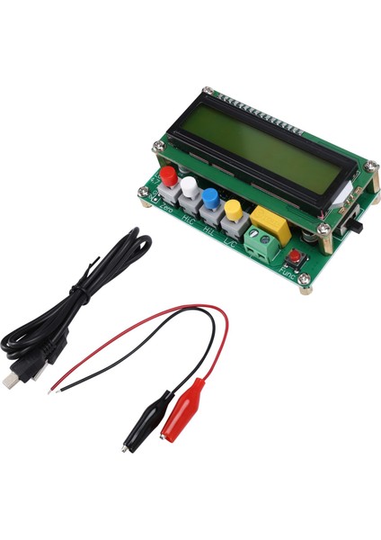 Endüktans Kapasitans L/c Ölçer Dijital Kapasitör Ölçer LCD Kapasitans Ölçer Test Cihazı Mini USB Arayüzü ve USB Kablosu (Yurt Dışından)