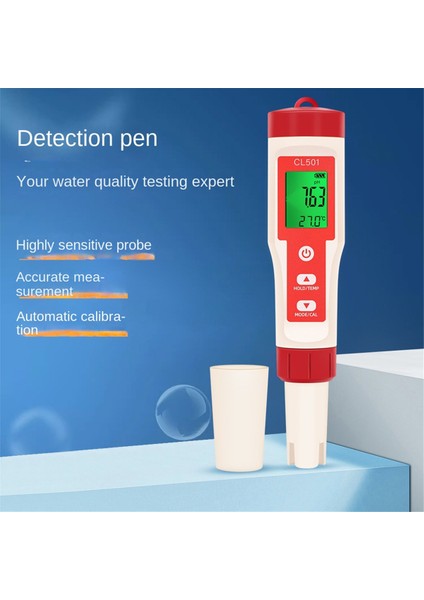 Klor Test Kalemi 5'i 1 Arada Su Kalitesi Test Cihazı Cl2 Sıcaklık Ph H2 Orp Akvaryum Yüzme Havuzu Ölçümü (Yurt Dışından) indirimleri