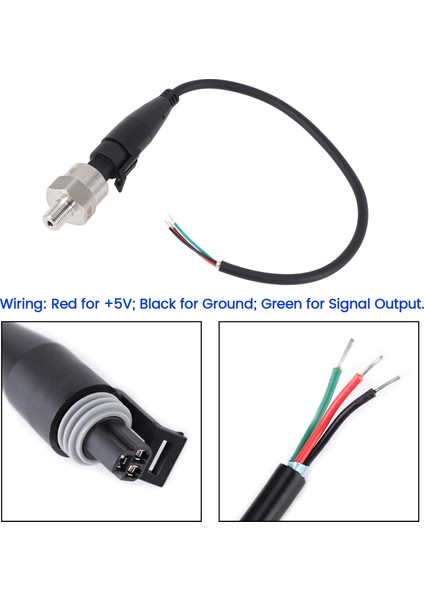 0-150 Psı Basınç Sensörü Yağ Yakıt Hava Su Basınç Dönüştürücü Basınç Gönderici Ölçer Dc 5V 1/8 Inç Npt Diş (Yurt Dışından) fırsatları