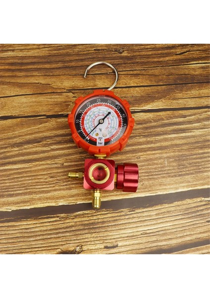 R410A R22 R134A R404A Soğutucular Için Klima Göstergesi Manifold Göstergesi Görsel Aynalı Manometre Vanası 800 Psi Kırmızı (Yurt Dışından) fırsatları