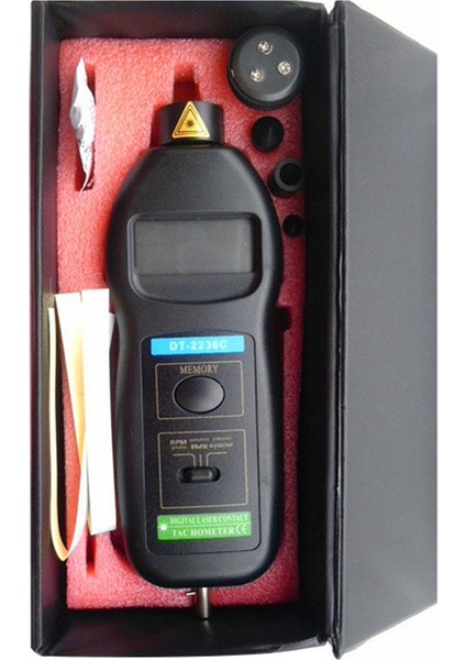 DT2236C Hız Dedektörü Ölçer Lazer Takometre Dt 2236C LED Dijital Optik Kontak Takometre Dedektör Ölçer (Yurt Dışından) fırsatları
