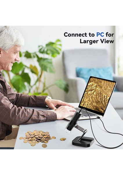 Kablosuz Dijital Mikroskop 50X-1000X Büyütme Wifi USB Elde Taşınabilir Mini Mikroskop Kamera Madeni Para Büyüteci (Yurt Dışından) modelleri