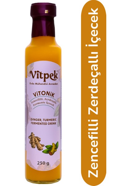 Vitonik Zencefilli Zerdeçallı Tonik Fermente Içecek 250 ml
