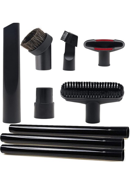 Shopvac Aksesuarlarına Uygun 9 Adet Ek Parça - 1 1/4 Inç - 3 Adet Vakum Uzatma Çubuğu, 32 mm ve 35 mm Vakum Hortumu Adaptörü (Yurt Dışından)