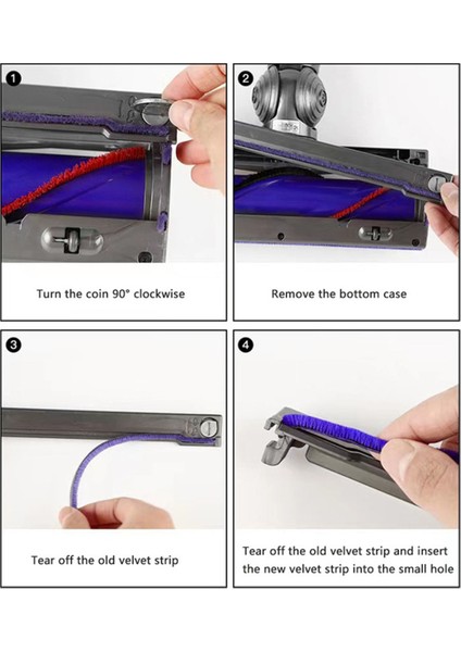 Dyson V6 V7 V8 V10 V11 Elektrikli Süpürgeler Için Yedek Yumuşak Kadife Şeritler - Temel Ev Aletleri Aksesuarları (Yurt Dışından) fiyatları