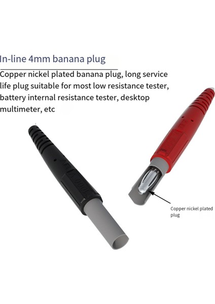Kelvin Test Lcr Kablosu Alt Direnç 4 Kablolu 4 mm Fener Fiş Klipsi Orichalum Kaplama Kelvin Probları J.70075 (Yurt Dışından) fiyatları