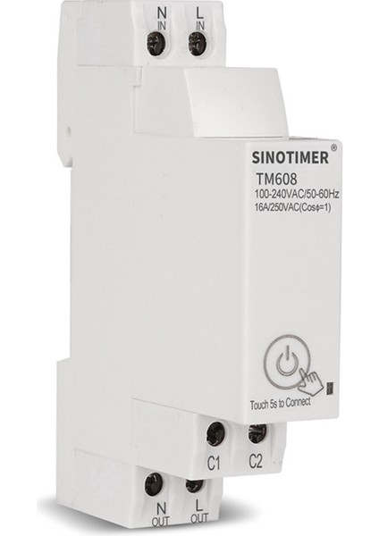 Sınotımer TM608 Akıllı Wifi Tek Fazlı Enerji Ölçer Ev Tipi Çok Fonksiyonlu Raylı Enerji Ölçer 16A 100-240V (Yurt Dışından)