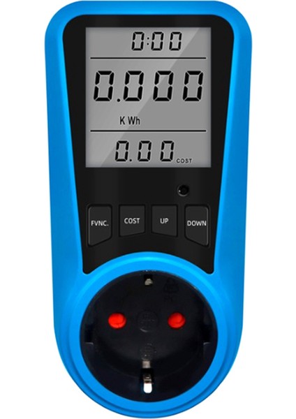 Soket Dijital Akım Ölçer Voltmetre Ac Güç Ölçer Zaman Watt Güç Enerji Test Cihazı Wattmetre - Ab Fişi (Yurt Dışından)