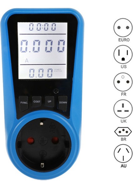 Soket Dijital Akım Ölçer Voltmetre Ac Güç Ölçer Zaman Watt Güç Enerji Test Cihazı Wattmetre - Ab Fişi (Yurt Dışından) fırsatları