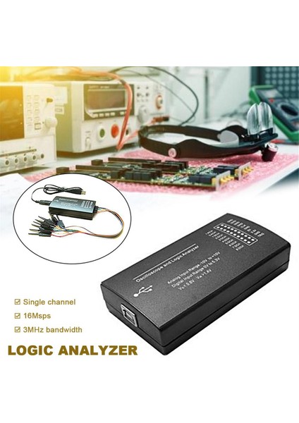 LHT00SU1 Sanal Osiloskop Mantık Analizörü 16MHZ Maksimum Örnekleme Oranına Sahip Çok Işlevli Tam Özellikli Sinyal Jeneratörü (Yurt Dışından) fiyatları